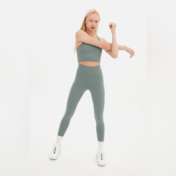 Girlfriend Collective Sage Green High Rise Leggings - Picture 1 of 12